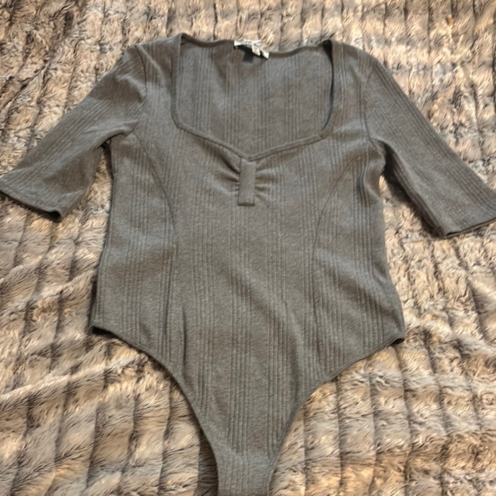 NWOT Steve Madden Short Sleeve Thong Bodysuit